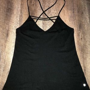 Fabletics Black Crisscross Tank